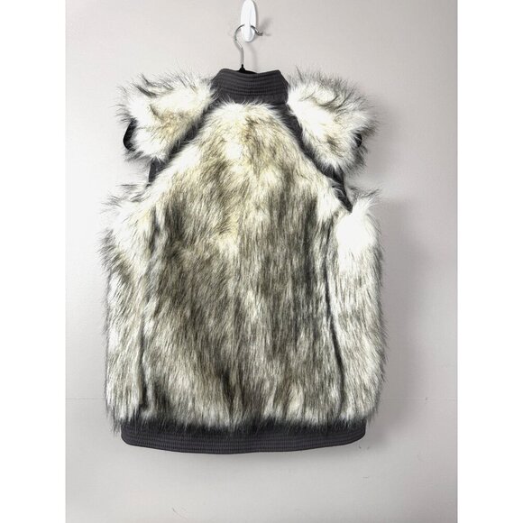 Rebecca Taylor Faux Fur Vest Small Apres Ski Winter Layering Luxe Cozy - Picture 2 of 10
